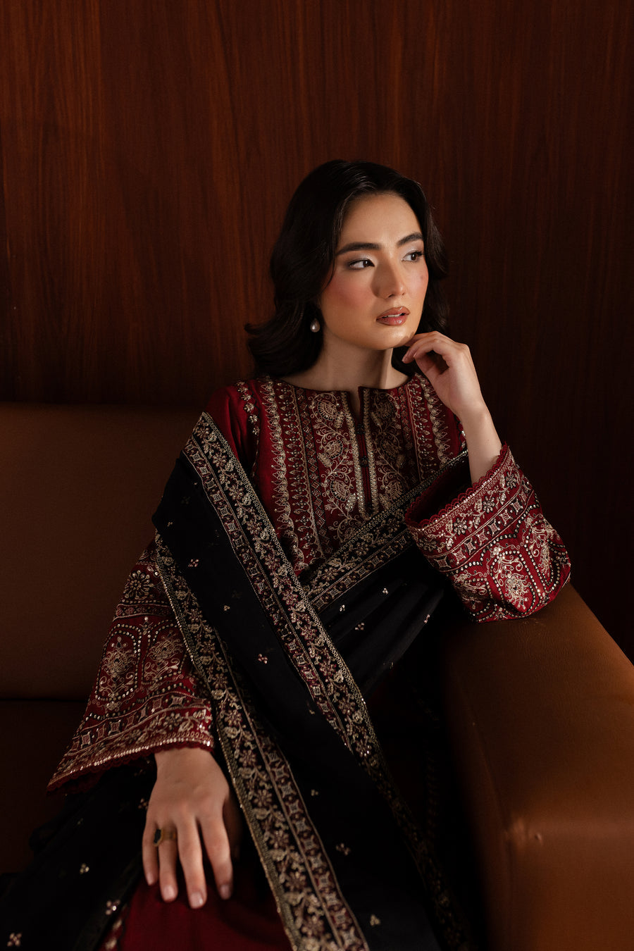 BATIK UNSTITCHED WINTER DHANAK 3PC WITH READY TO WEAR DHANAK SHAWL