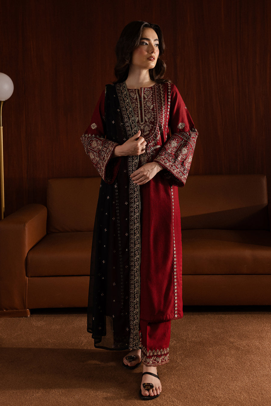 BATIK UNSTITCHED WINTER DHANAK 3PC WITH READY TO WEAR DHANAK SHAWL