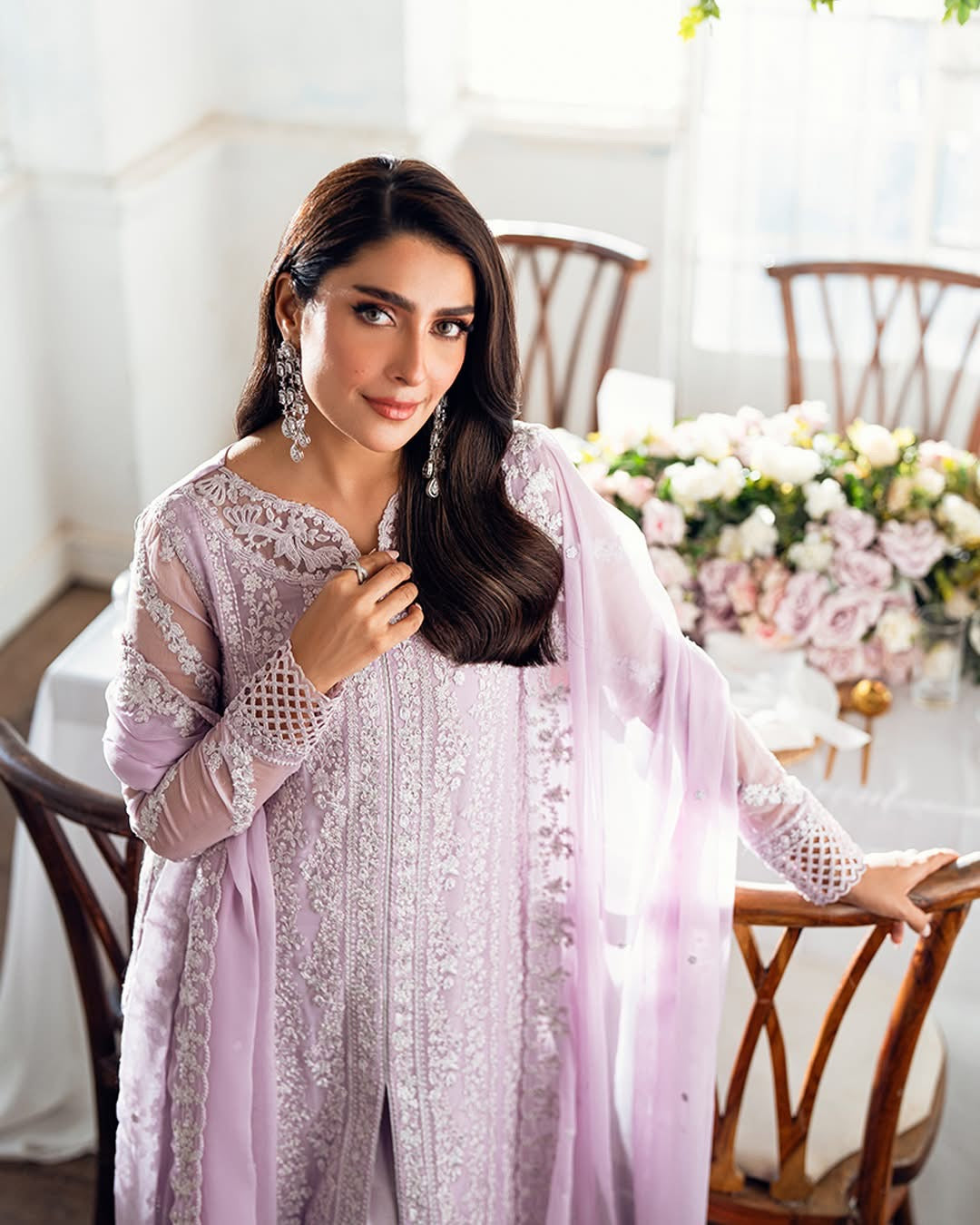 AZURE UNSTITCHED CHIFFON WEDDING AND PARTY WEAR COLLECTION