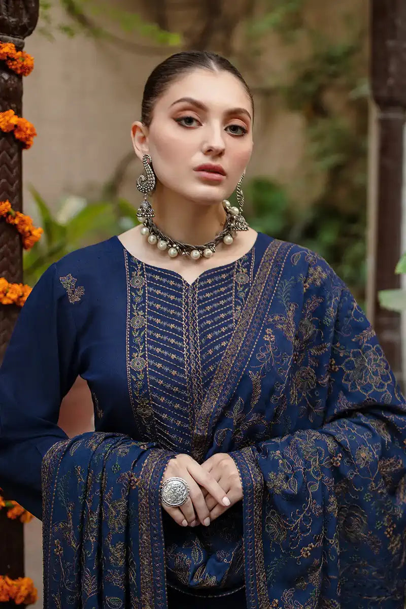 BAREEZE WINTER UNSTITCHED DHANAK 3PC