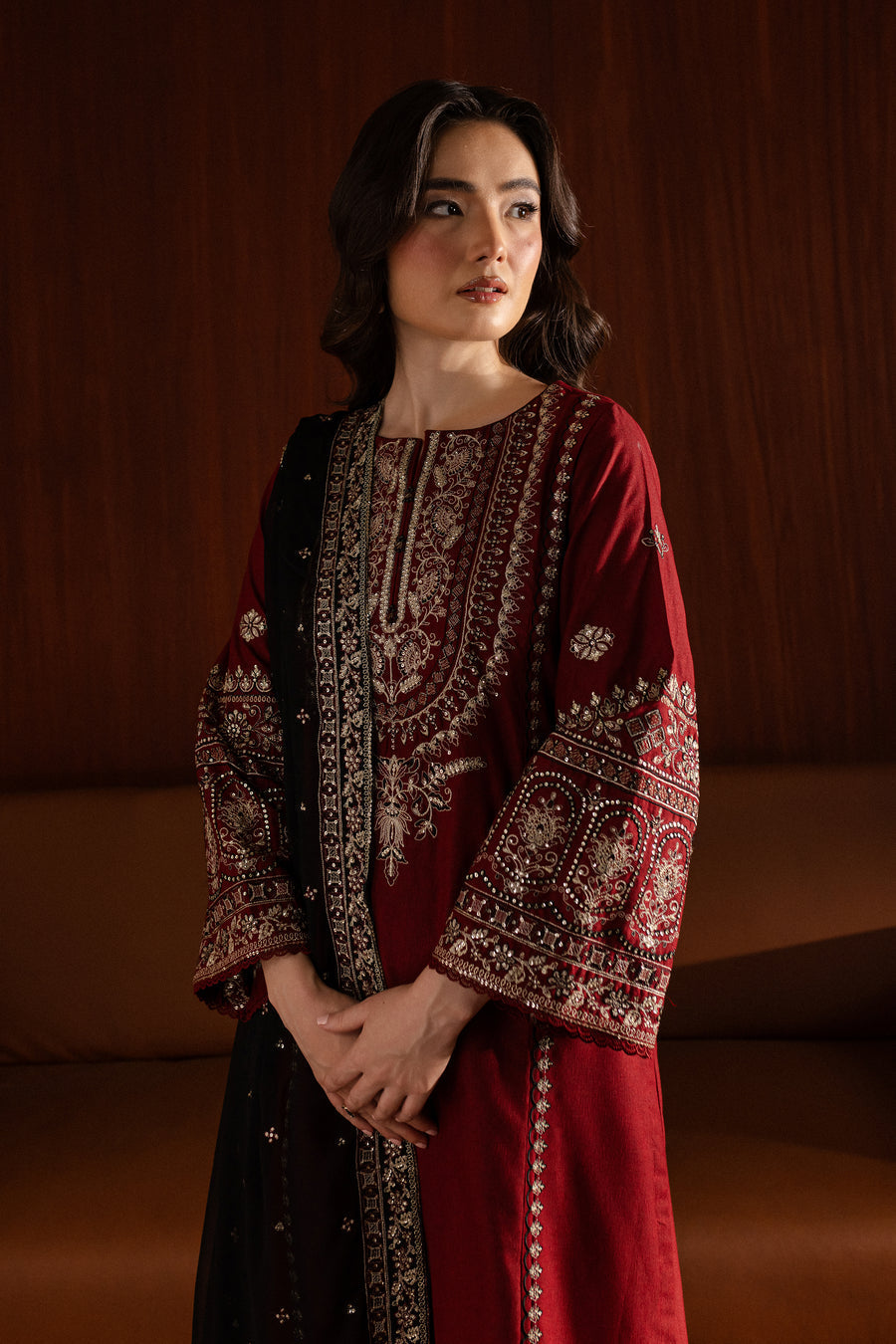 BATIK UNSTITCHED WINTER DHANAK 3PC WITH READY TO WEAR DHANAK SHAWL