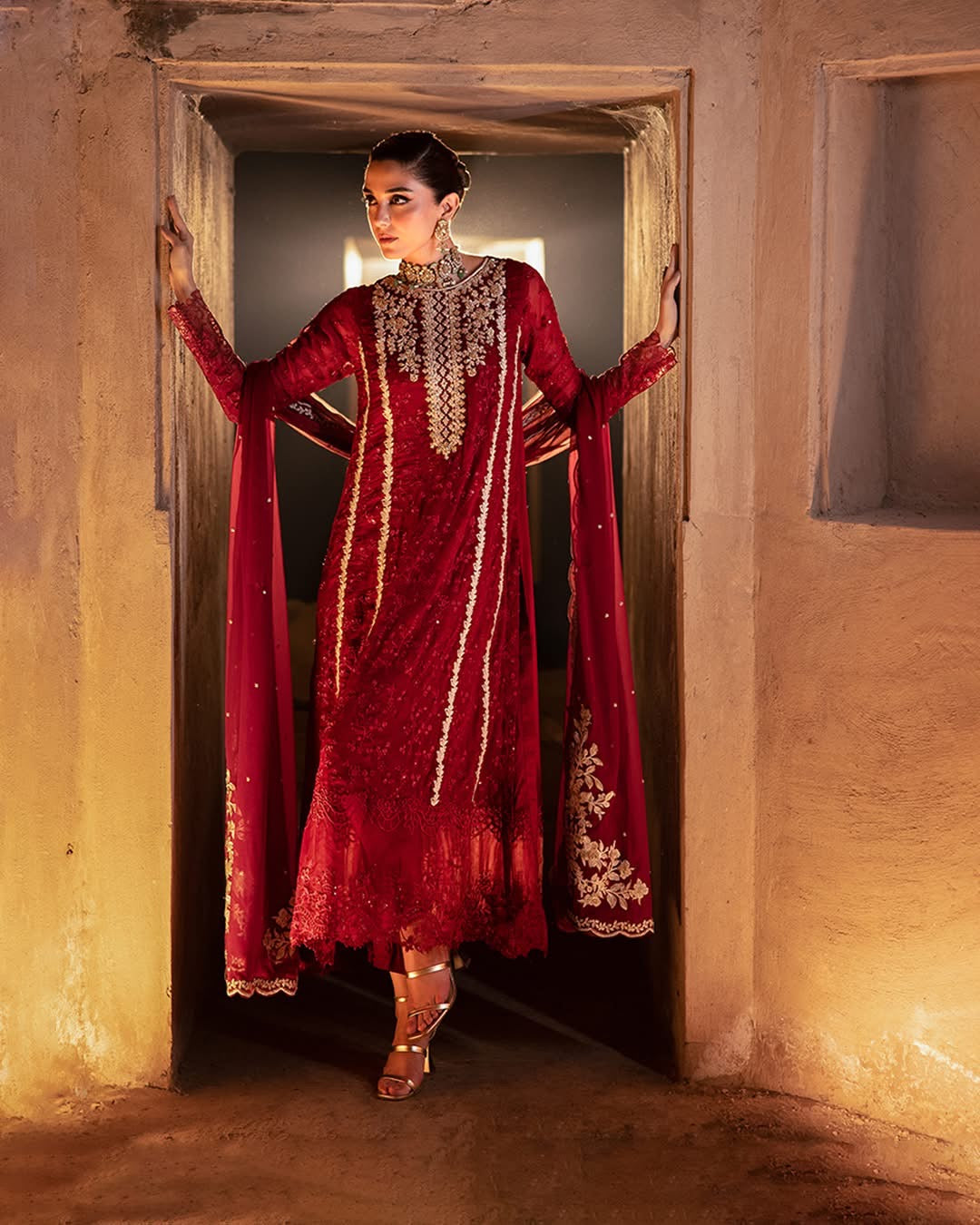AZURE UNSTITCHED CHIFFON WEDDING AND PARTY WEAR COLLECTION