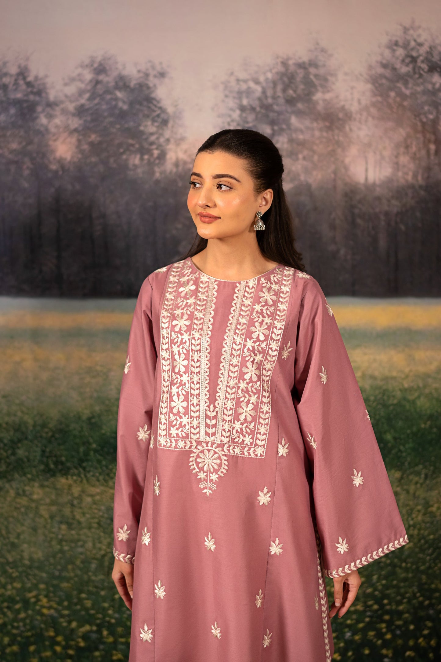 URGE Unstitched Dhanak 2PC With Dhanak Embroidered Trouser