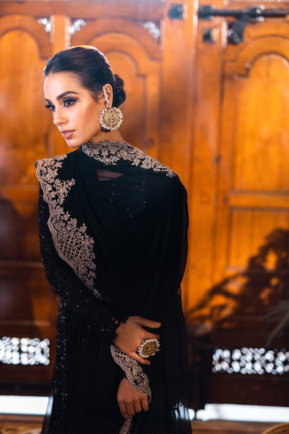 AZURE UNSTITCHED CHIFFON WEDDING AND PARTY WEAR COLLECTION