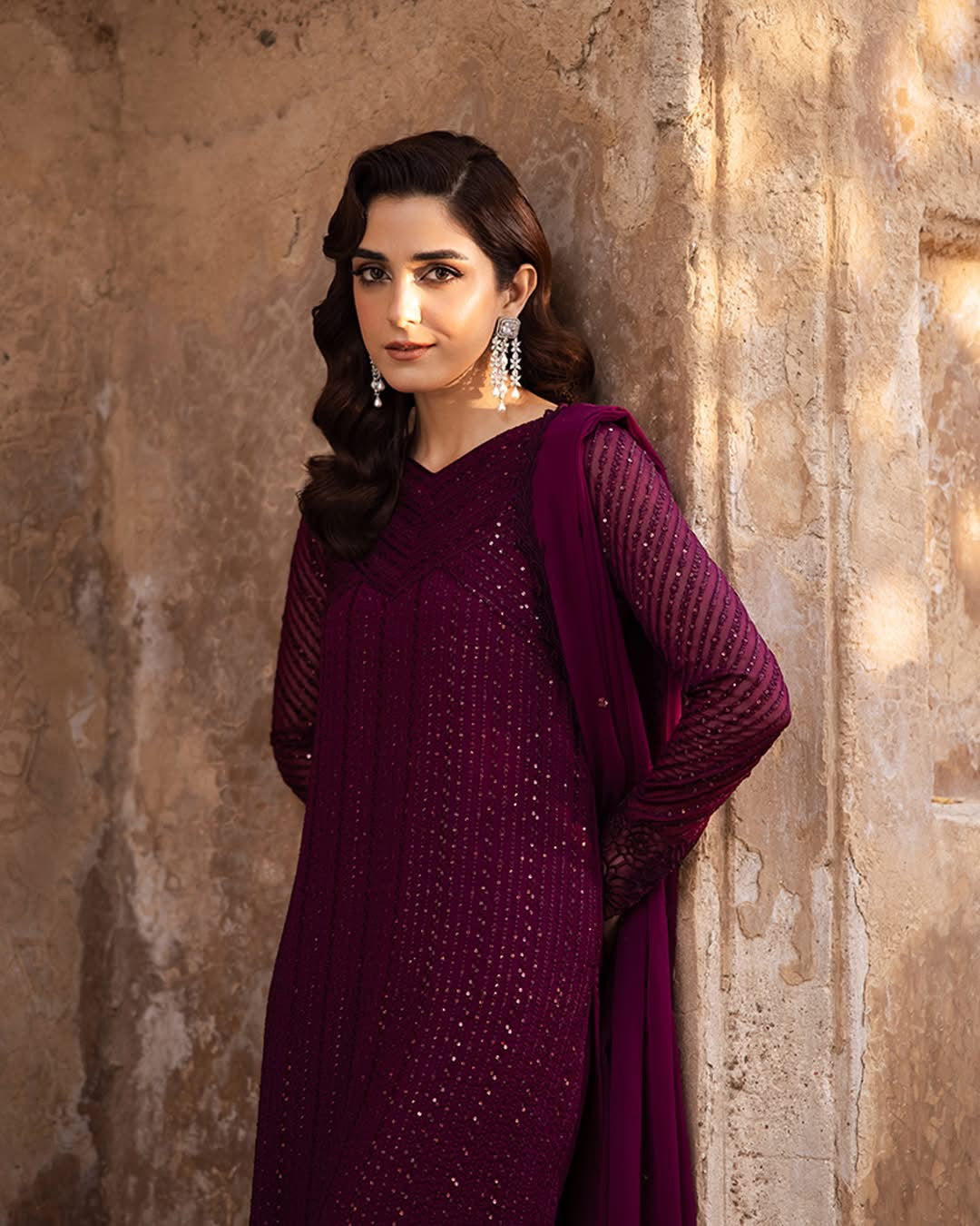 AZURE UNSTITCHED CHIFFON WEDDING AND PARTY WEAR COLLECTION