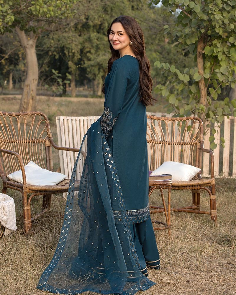 🍂*Coco Luxury Lawn Summer 3pc With Khaadi Net Dupatta BIC_2042*🍂