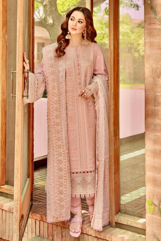 Coco By zara_shahjahan Lawn 3pc With Khaadi Net Dupatta