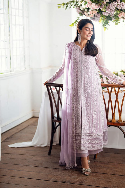 AZURE UNSTITCHED CHIFFON WEDDING AND PARTY WEAR COLLECTION