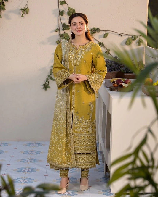 QALAMKAR SUMMER LUXURY COLLECTION WITH MONARK DUPATTA