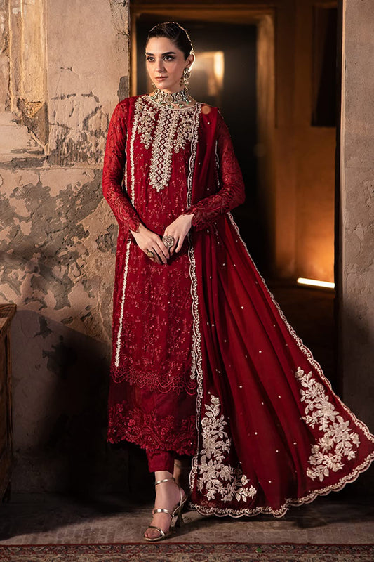 AZURE UNSTITCHED CHIFFON WEDDING AND PARTY WEAR COLLECTION