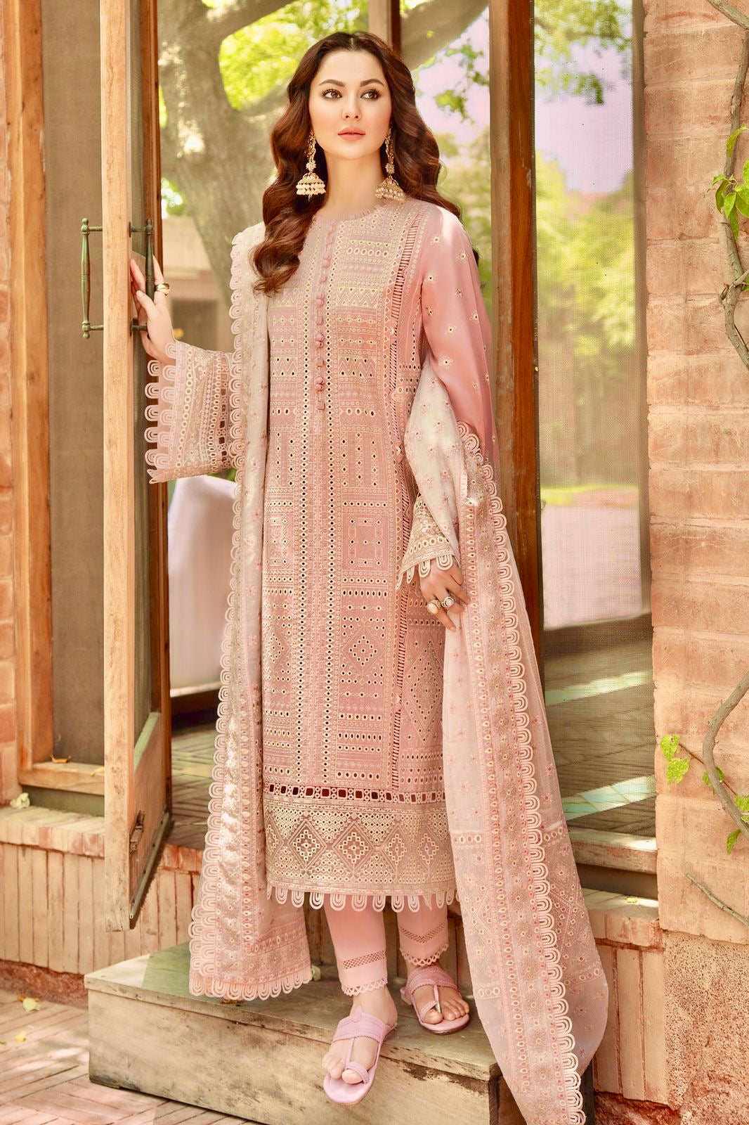 Coco By zara_shahjahan Lawn 3pc With Khaadi Net Dupatta