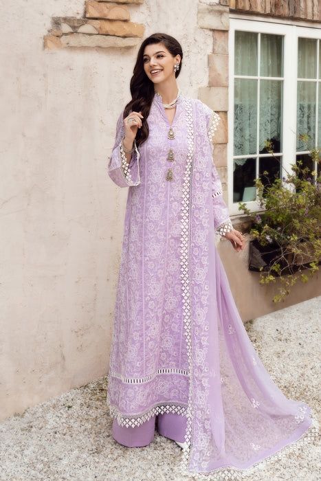 BAREEZE EMBROIDED LAWN 3PC WITH BAMBER HEAVY EMBROIDED CHIFFON DUPATTA BC_1026